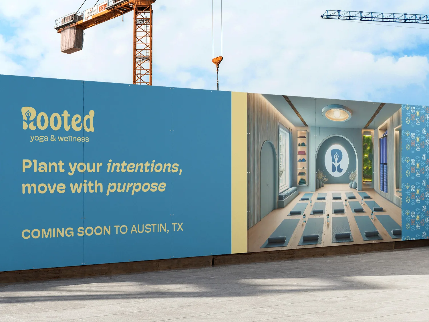 Rooted construction wall: plant your intentions, move with purpose